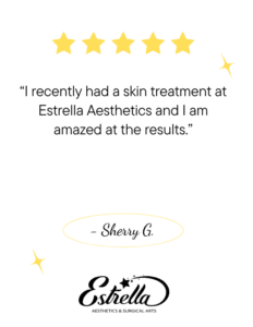 I recently had a skin treatment at Estrella Aesthetics and I am amazed at the results. The aesthetician recommended a personalized treatment plan that addressed my specific concerns. The treatment not only improved the overall texture and appearance of my skin but also helped reduce the visibility of fine lines and wrinkles.