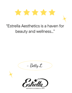 Estrella Aesthetics is a haven for beauty and wellness. They provide top quality services and it shines through in every treatment. I'm a satisfied and loyal customer!
